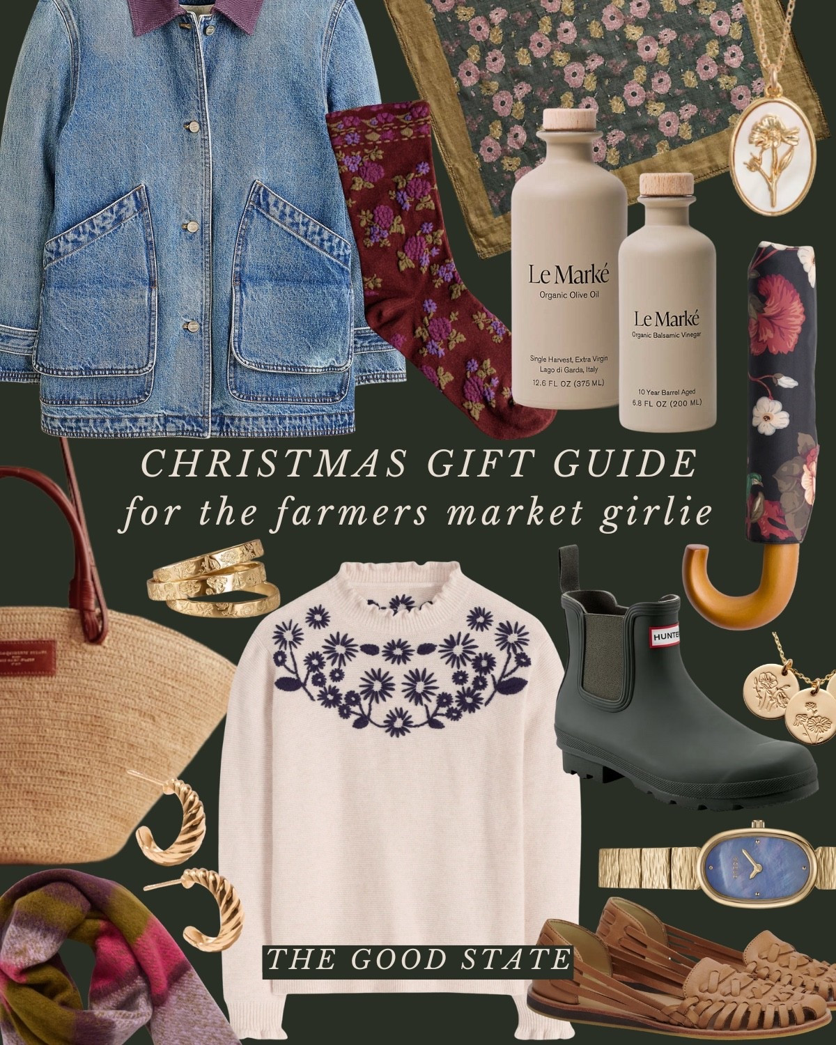 This collection is for the intentional gift givers. For those who deeply desire to give gifts that are meaningful and thoughtful. 
These gifts were carefully curated for those who make life beautiful—for the gardeners, homebodies, travelers, hostesses and for those who find joy in the everyday. For the girlies who love slow mornings at home wrapped in their favorite plaid throw blanket. The aroma of freshly brewed coffee filling every corner of their home and golden morning light dancing through the windows. For the farmers market ladies with sleepy eyes, their trusty barn coat and arms full of seasonal produce and flowers. These gift ideas are for the hosts who live for the reward of a full home and crowded table. For the gardeners and florists. The ones who appreciate little luxuries like the flickering flame of a holiday candle, a peaceful skincare routine and cozy cashmere socks on a chilly winter day. For the homesteader who has piles of quilts in her closet and endless sourdough loaves for her family and neighbors. These are more than just gifts—they’re tangible ways to tell love ones, “I see you and I love you”. “I see the desires of your heart and the season of life you’re in and I celebrate you”. 

#nichegifts #giftideas #giftsforher #giftguide #uniquegifts #uniquegiftideas #farmersmarket #marthastewart #gardeninglove #slowliving #slowmorning #ltkgiftguide #ralphlaurenchristmas #ralphlauren 
Sezane, Etsy, unique gifts, Christmas gifts, holiday gifts, Ralph, Lauren, target, McGee and Co., Shea, McGee, Amazon, Anthropologie, free people, Walmart, hosting, gifts for host, gifts for him, L.L. Bean, Tuckernuck, jewelry, accessories, purse, gift idea, J.Crew, Haven well within, Quince gifts for mom, gifts for mother-in-law, gifts for sister, gifts for daughter 

#LTKFindsUnder50 #LTKGiftGuide #LTKSaleAlert