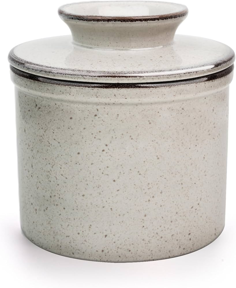 French Butter Dish, Butter Crock for Counter with Water Line, Ceramic Butter Keeper for Spreadabl... | Amazon (US)
