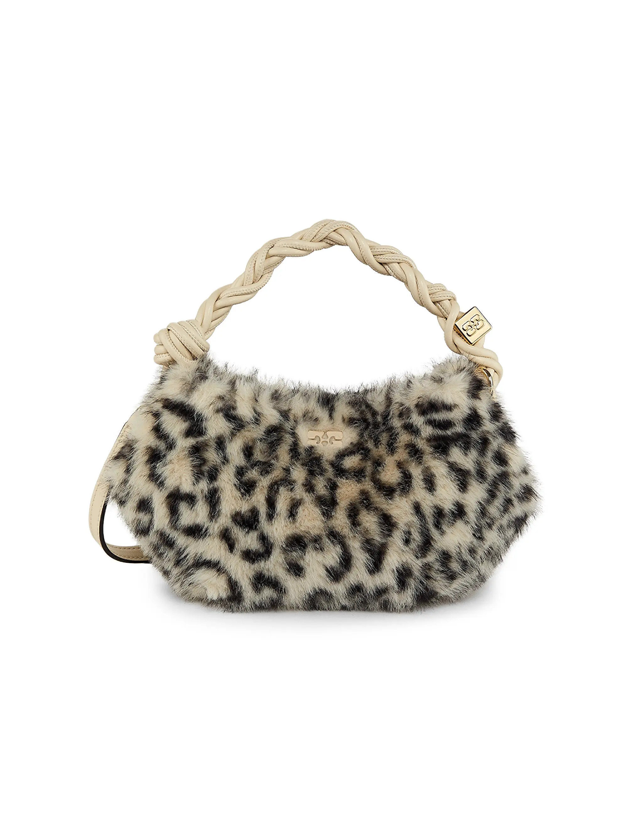 From the Bou Bag Collection. This mini bag from Ganni is designed with a braided top handle and a... | Saks Fifth Avenue