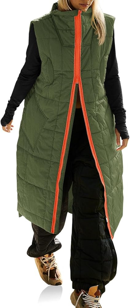 Cicy Bell Womens Long Quilted Vest Lightweight Packable Outerwear Sleeveless Puffer Jackets Winte... | Amazon (US)