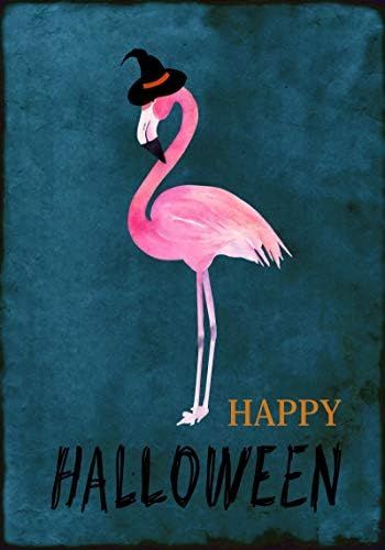 Amazon.com : Halloween Flamingo Witch Hat Garden Flag 12 x 18 Double Sided, Scary Night Pink Bird... | Amazon (US)
