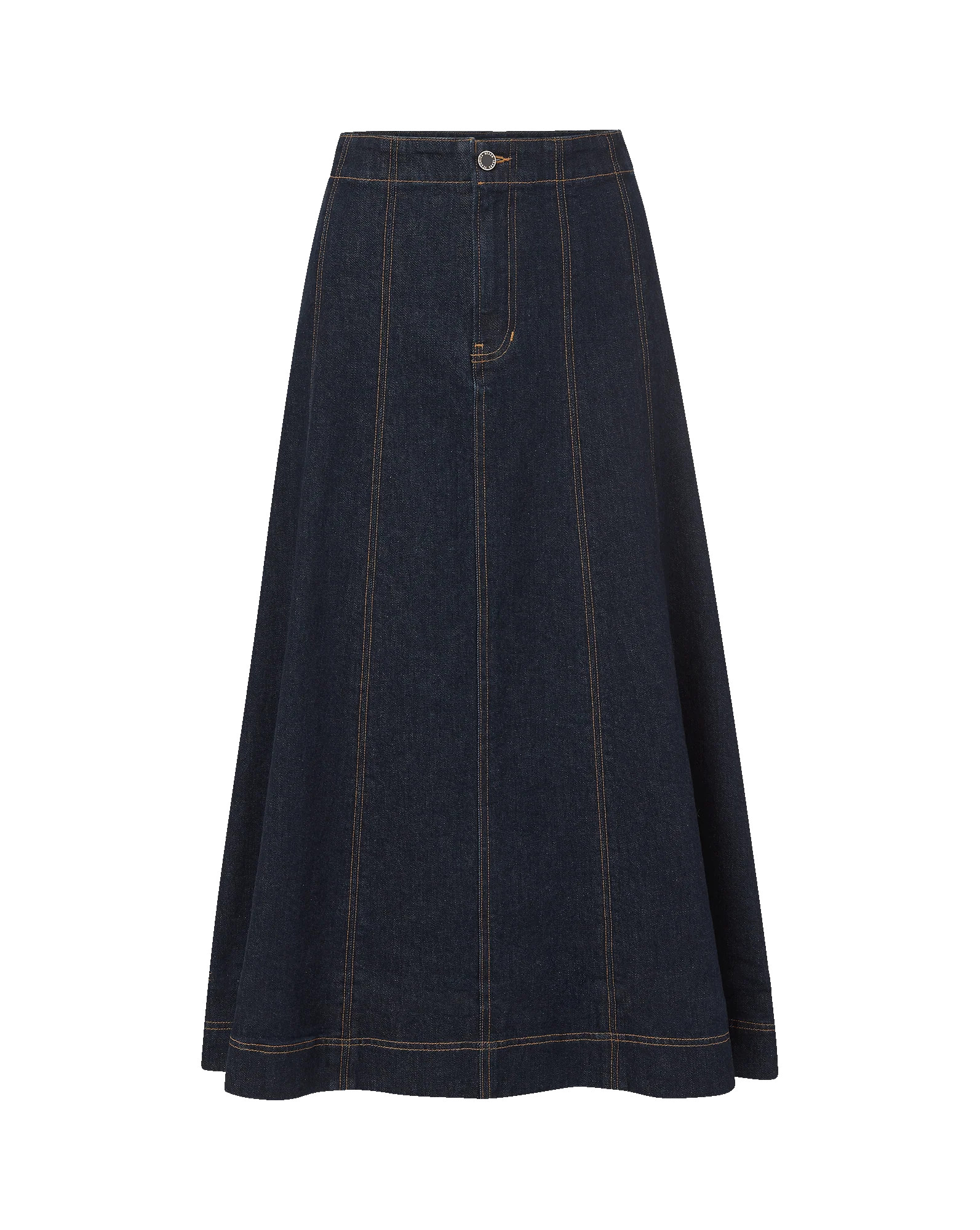 Alix Denim Midi Skirt | Veronica Beard