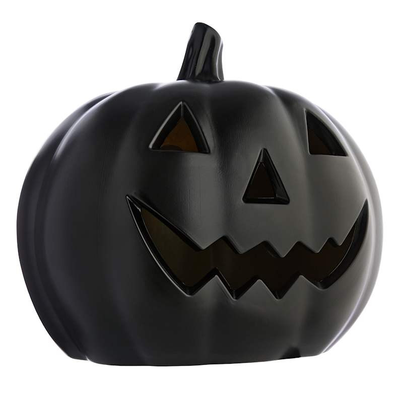 Halloween Black Blow Mold Pumpkin, 16" | At Home