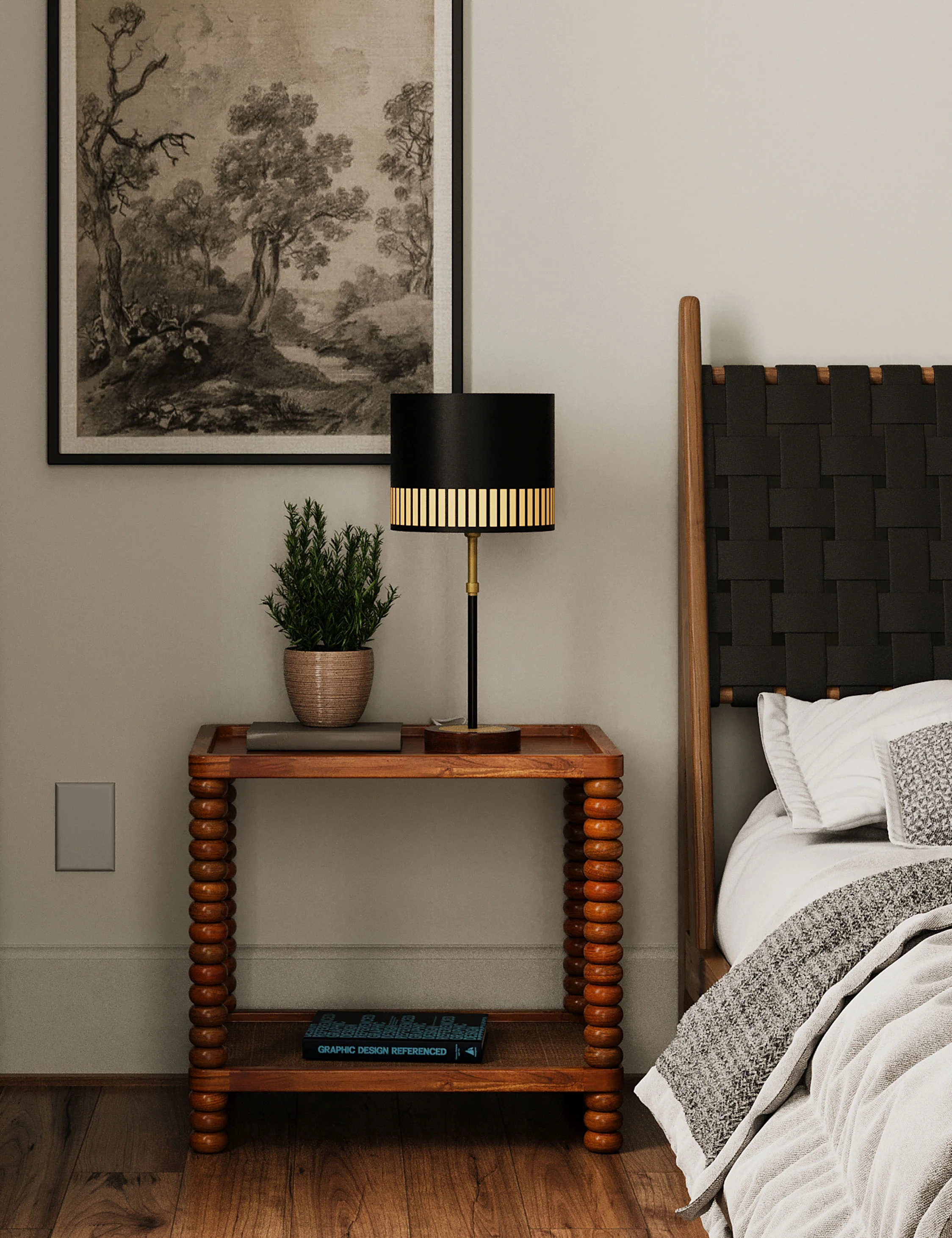 Dowd Side Table, Chestnut | Lulu and Georgia 