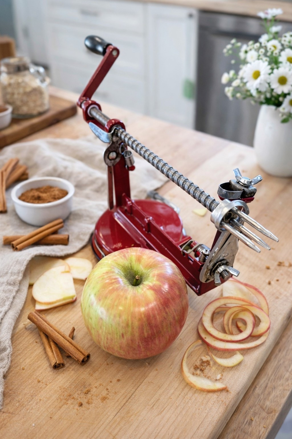 APPLE PEELER 🍎 we love this little guy. He peels the skin & cuts the apple into a spiral. The kids love it! 

#LTKfoodie #LTKdayinmylife #LTKHome