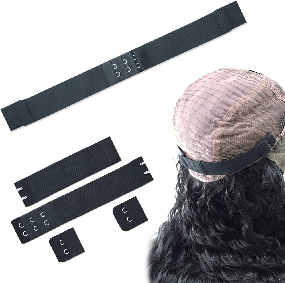 Dreamlover Elastic Bands for Wig, Adjustable Wig Strap to Secure Wig, Wig Band with Hooks for Sew... | Amazon (US)