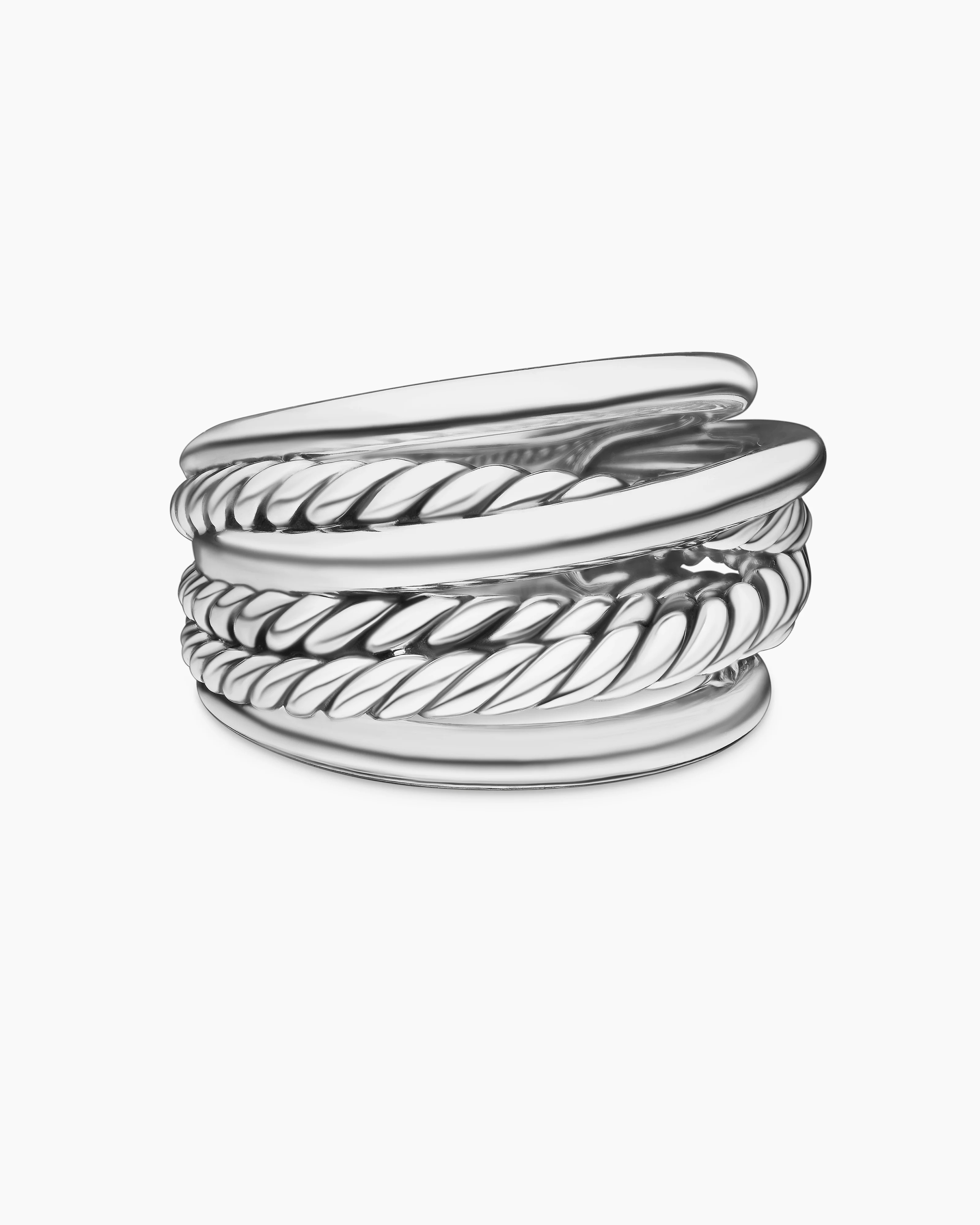 David Yurman | Crossover Ring in Sterling Silver, 14.7mm | David Yurman