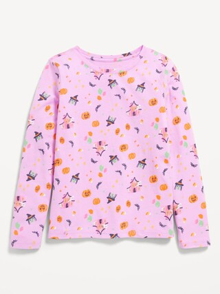 Softest Printed Long-Sleeve T-Shirt for Girls | Old Navy (US)