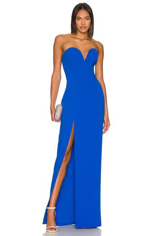 Amanda Uprichard x REVOLVE Cherri Gown in Cobalt from Revolve.com | Revolve Clothing (Global)