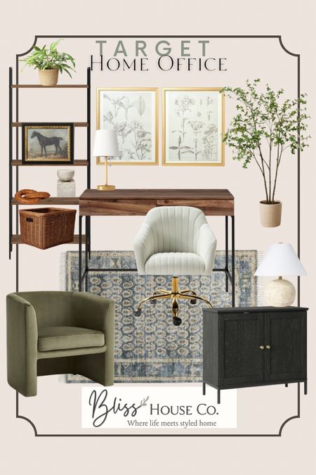 Create a beautiful work from home office with these pieces from Target!

Desk, chair, cabinet, bookshelf, wall art, faux plant, table lamp, basket, Studio McGee, Hearth and Hand, area rug, marble decor 

#LTKstyletip #LTKSeasonal #LTKhome