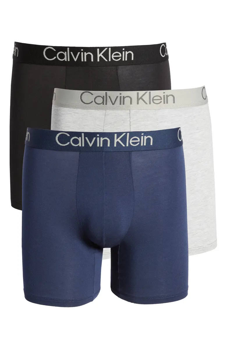 Calvin Klein Ultra-Soft Modern 3-Pack Stretch Modal Boxer Briefs | Nordstrom | Nordstrom