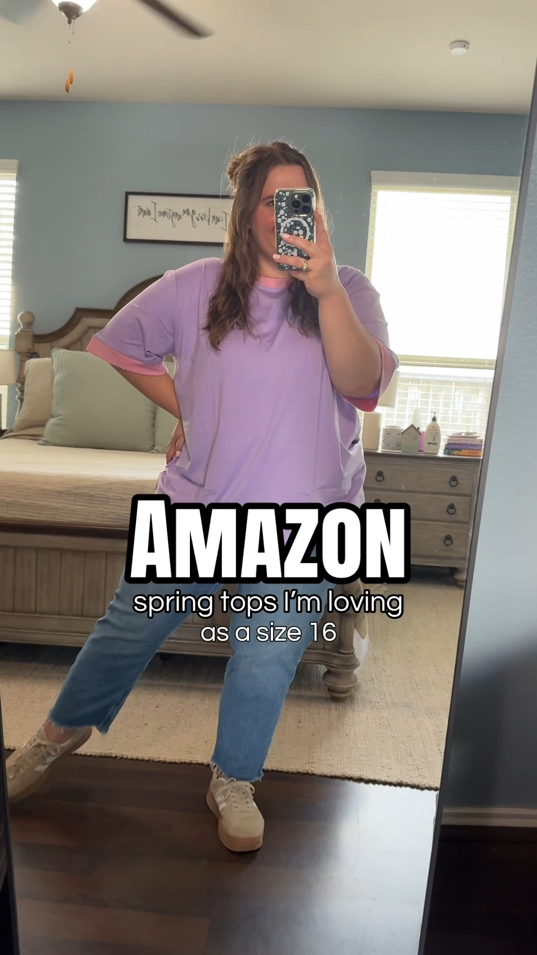 Wearing an xxl in all of these spring Amazon tops. They are casual and cute for spring and summer! Love the color options too! I’m wearing a 16 in the jeans. 

#LTKMidsize #LTKPlusSize #LTKootd