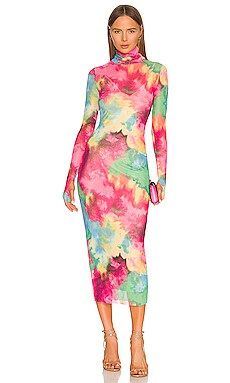 AFRM Shailene Dress in Spring Multi Tie Dye from Revolve.com | Revolve Clothing (Global)