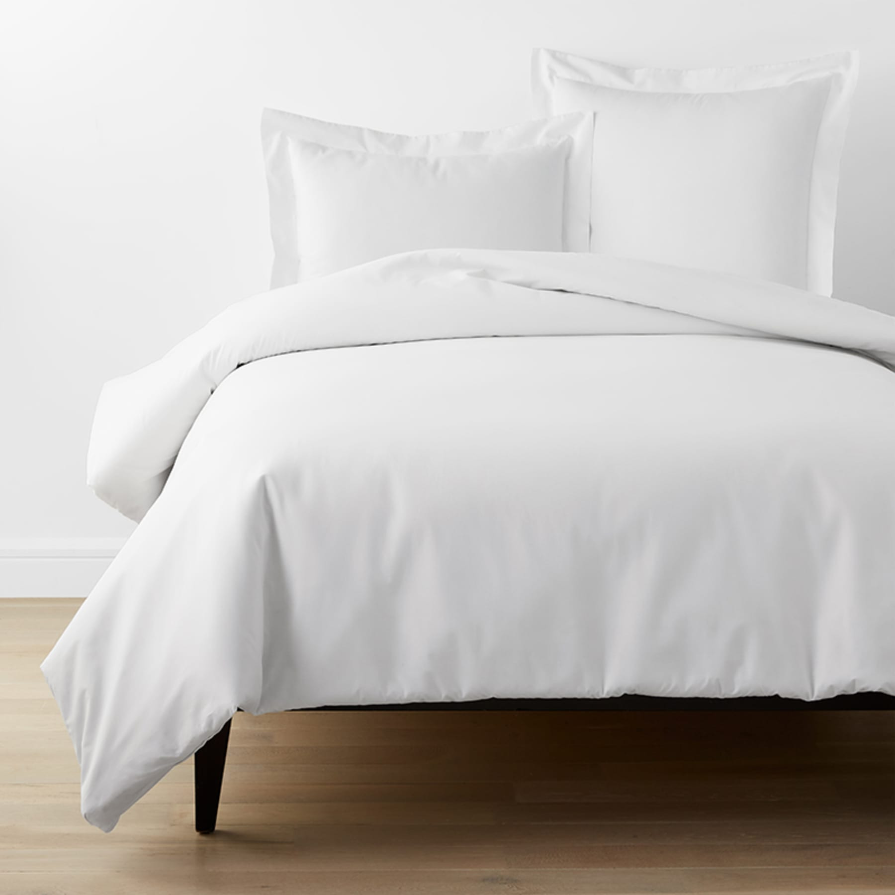 Classic Cool Organic Cotton Percale Solid Duvet Cover - White, King/Cal King | The Company Store