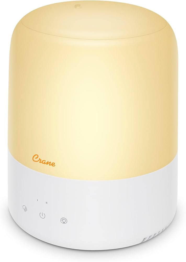 Crane Ultra-Quiet 3-in-1 Humidifier, Essential Oil Aroma Diffuser & Soothing Sleep Light - Compac... | Amazon (US)