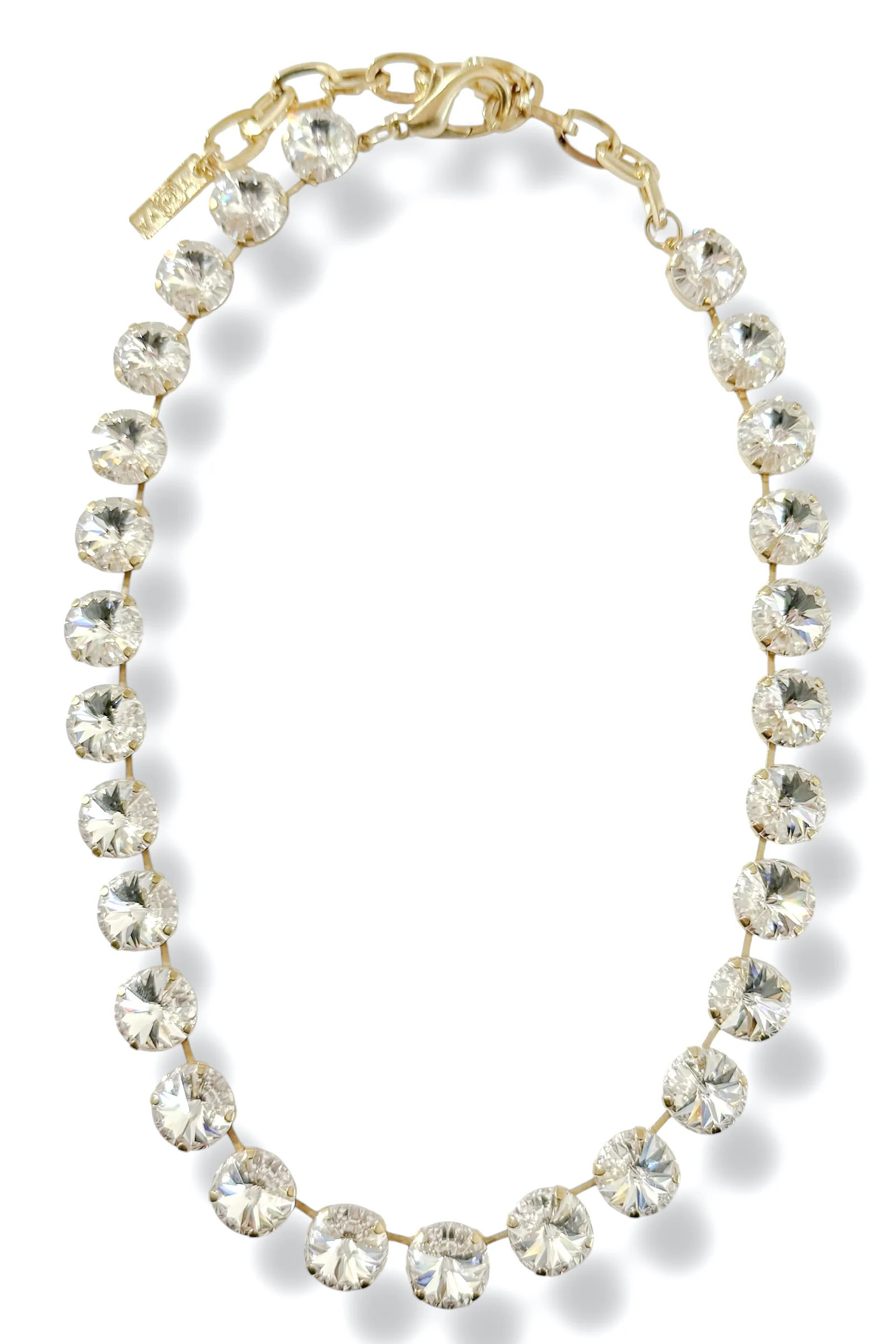 TOVA Sophia Gold Clear Necklace | The Willow Tree