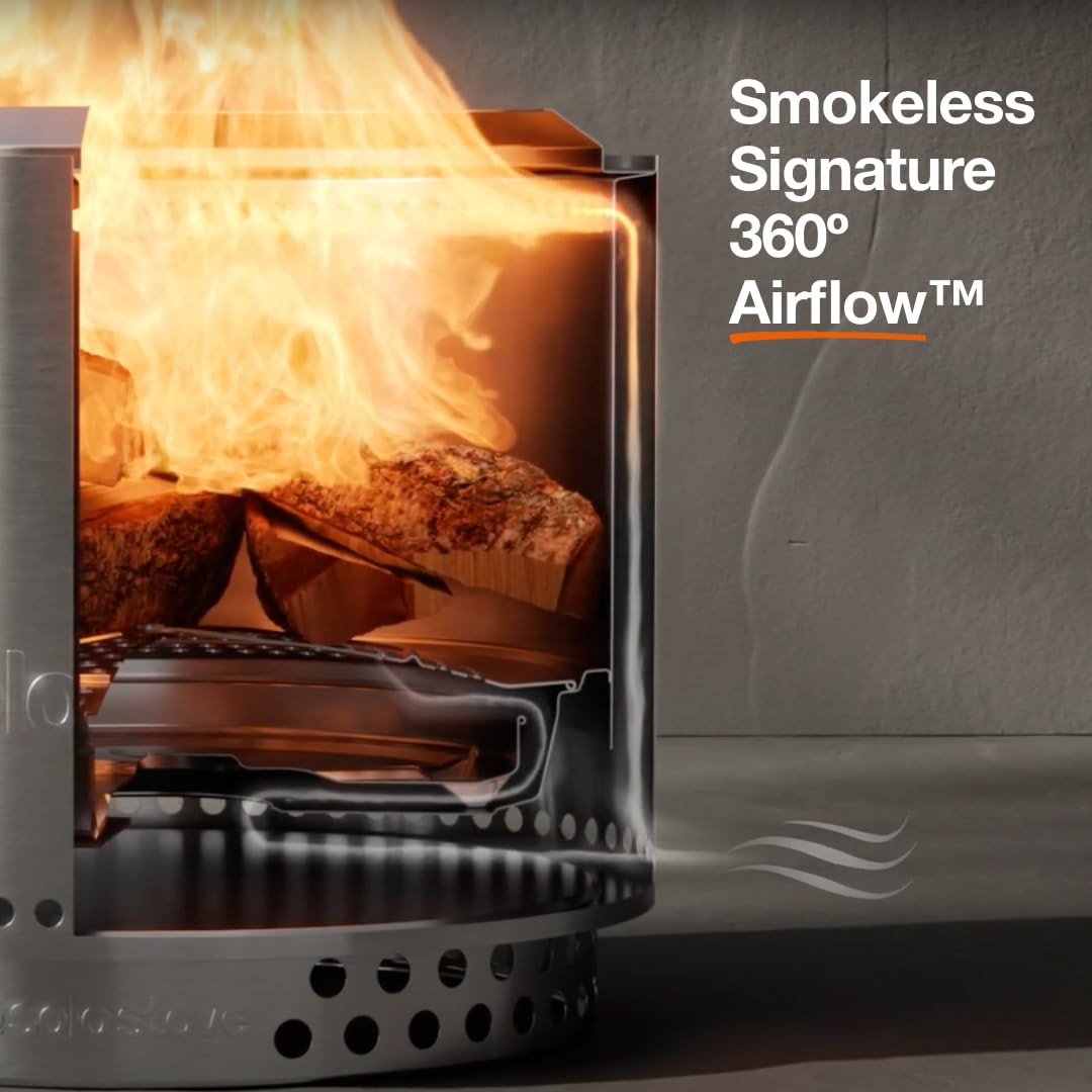Solo Stove Bonfire 2.0 with Stand, 19.5 Inch Smokeless Fire Pit with Removable Ash Pan - Portable... | Amazon (US)