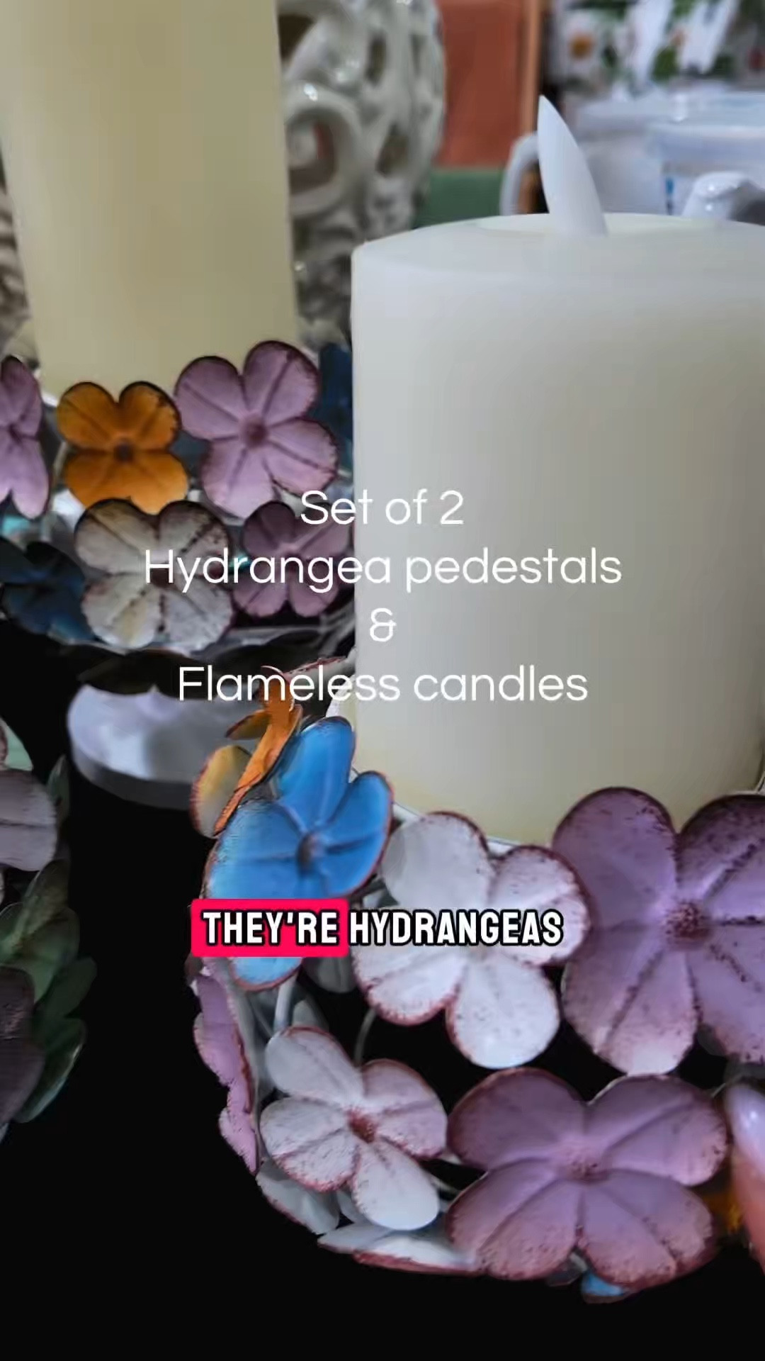 The Home Reflections Hydrangea Pedestal Set is perfect for cozy home styling. Elegant design with soft candlelight and lifelike florals. @QVC 
 
👉 Saved under Home Decor Finds

#LTKSaleAlert #LTKMothersDay #LTKHome