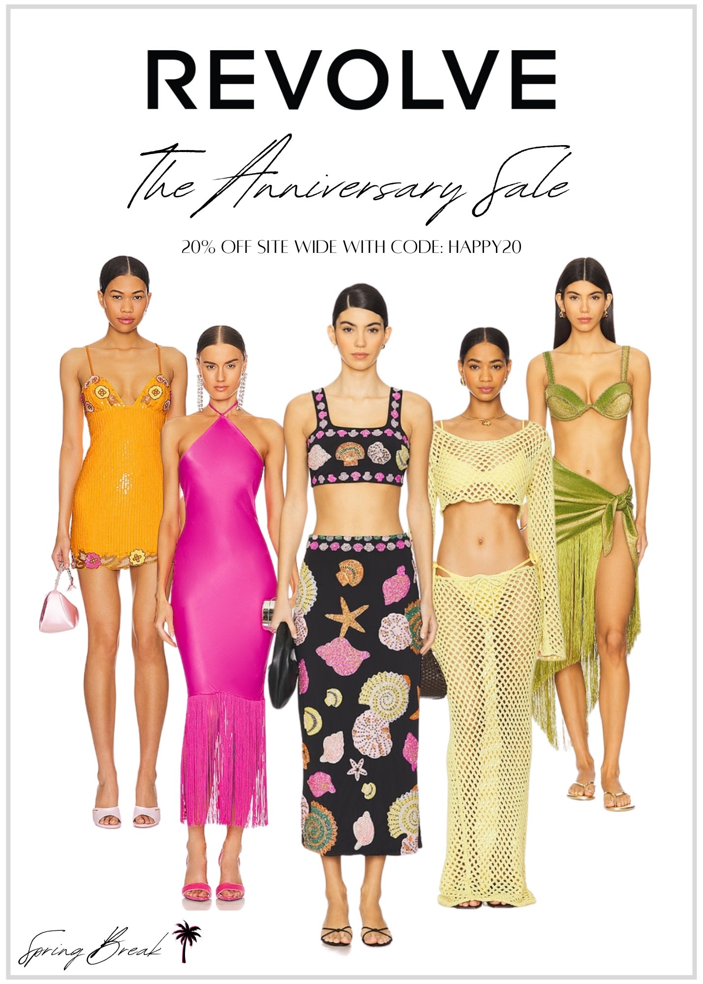 The Revolve Anniversary Sale Spring Break edition. Score 20% sitewide with code HAPPY20. You don’t want to miss this!🧜🏼‍♀️🌴🐚🌞

#springbreak #revolve #sale #ootd #styling #springbreakinspo #outfitinspo #collegespringbreak #cancun #cabo #keywest #miami #bahamas #onsale #revolvesale #styledbyval #styledbyvalerye #vipstyling 

#LTKSaleAlert #LTKSeasonal #LTKSpringSale