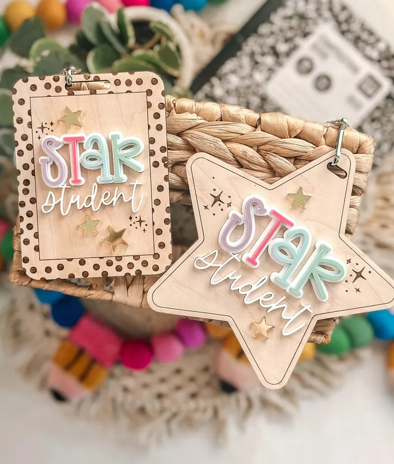 Star Student, Award, Student of the Week, Classroom, Teacher, Decor, Necklace, Lanyard - Etsy | Etsy (US)