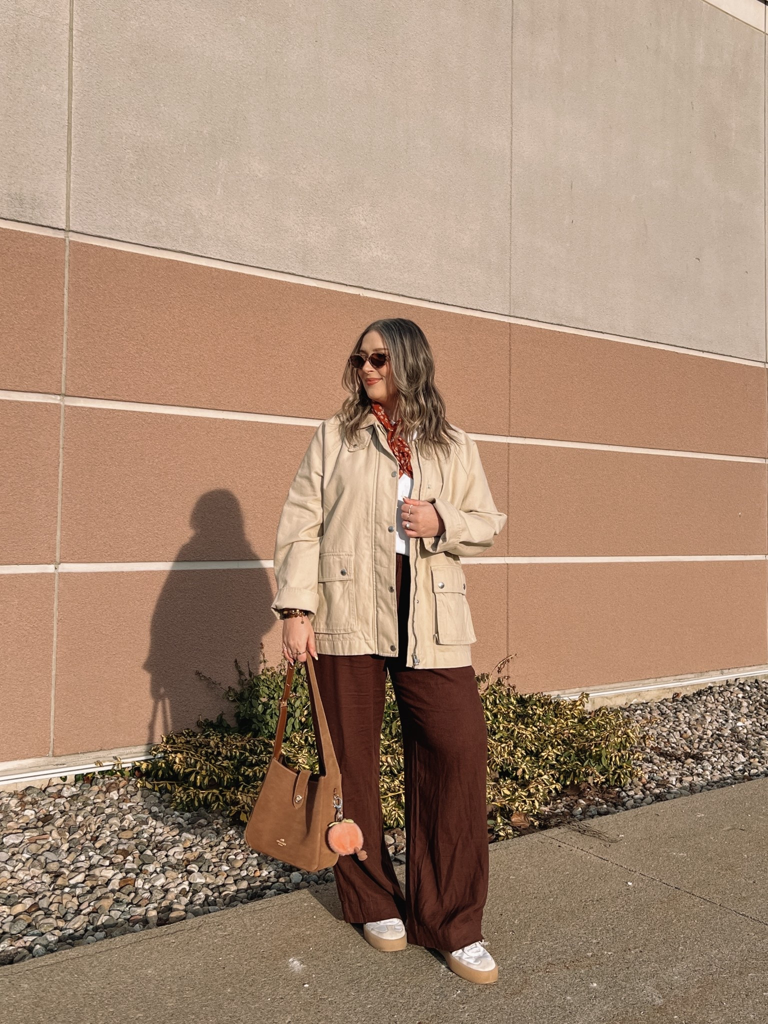 Casual spring outfit! Wearing L tall in the brown linen pants (Canadian link under “similar products”). Barn jacket is old, linked similar. Wearing L in the white tee. Adidas sambae sneakers are super comfy but run a little big, I’m a 9.5-10 and wear a 9. Linked similar bandanas


#LTKsale #LTKstyletip #LTKmidsize