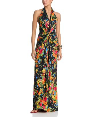 Mabel Twist Front Halter Maxi Dress | Bloomingdale's (US)