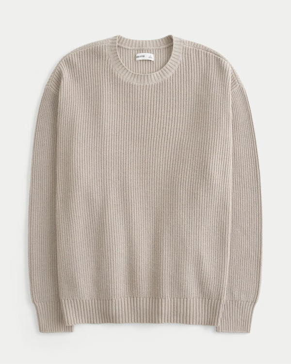 Women's Oversized Crew Sweater | Women's Tops | HollisterCo.com | Hollister (US)