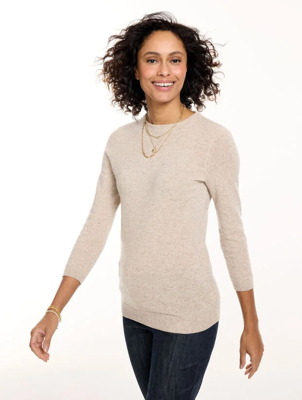Audrey Cashmere Sweater - Heathered | Talbots