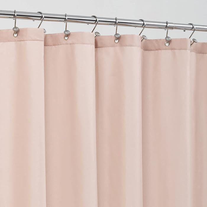 ALYVIA SPRING Pink Shower Curtain Liner Fabric with 3 Magnets - Waterproof Soft Hotel Quality Clo... | Amazon (US)