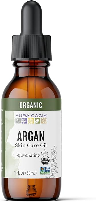 Aura Cacia Organic Skin Care Oil, Argan, 1-Fluid Ounce | Amazon (US)