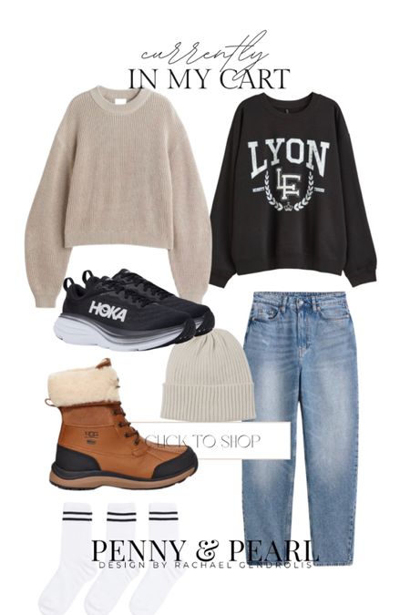 Winter outfit inspired I currently have in my cart. Keeping it neutral and cozy with finds from H&M, Uggs and Hoka. Shop the look and follow @pennyandpearldesign for more style and home🤍



#LTKSale #LTKstyletip #LTKFind