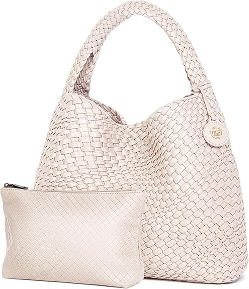 PS PETITE SIMONE Large Woven Tote Bag for Women Woven Purse Leather Handbags Braided Purse Weave ... | Amazon (US)