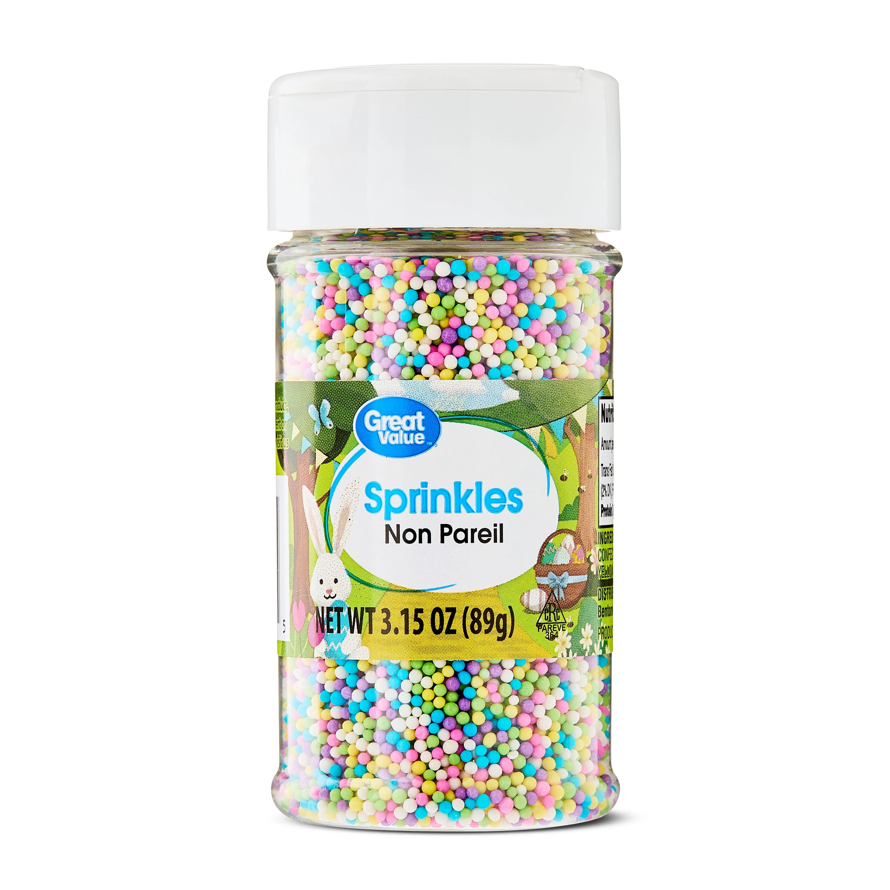 Great Value Pastel Non Pareil Sprinkles, 3.15 oz | Walmart (US)