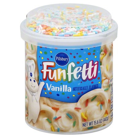 Pillsbury Funfetti Vanilla With Candy Bits Frosting, 15.6 oz | Walmart (US)