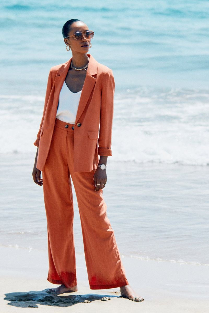 Linen Wide Leg Trouser | Debenhams UK