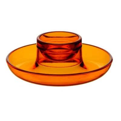 Happy Hour Egg Cup Chip and Dip Platter (Set of 4) Guzzini Color: Orange | Wayfair North America
