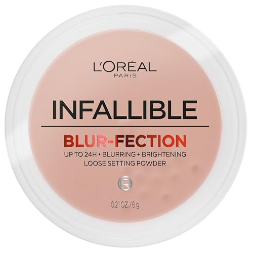 L'Oreal Paris Infallible Blur-fection Longwear Loose Setting Powder, Blurring Face Powder With Up to 24HRs of Wear, Translucent Medium Deep, 1 Kit | Amazon (US)