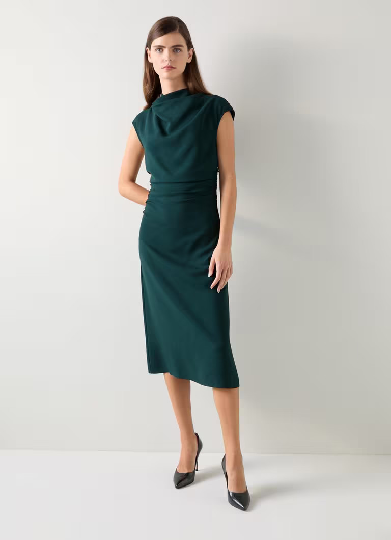 Kim Cap Sleeve Crepe Dress | L.K. Bennett (UK)