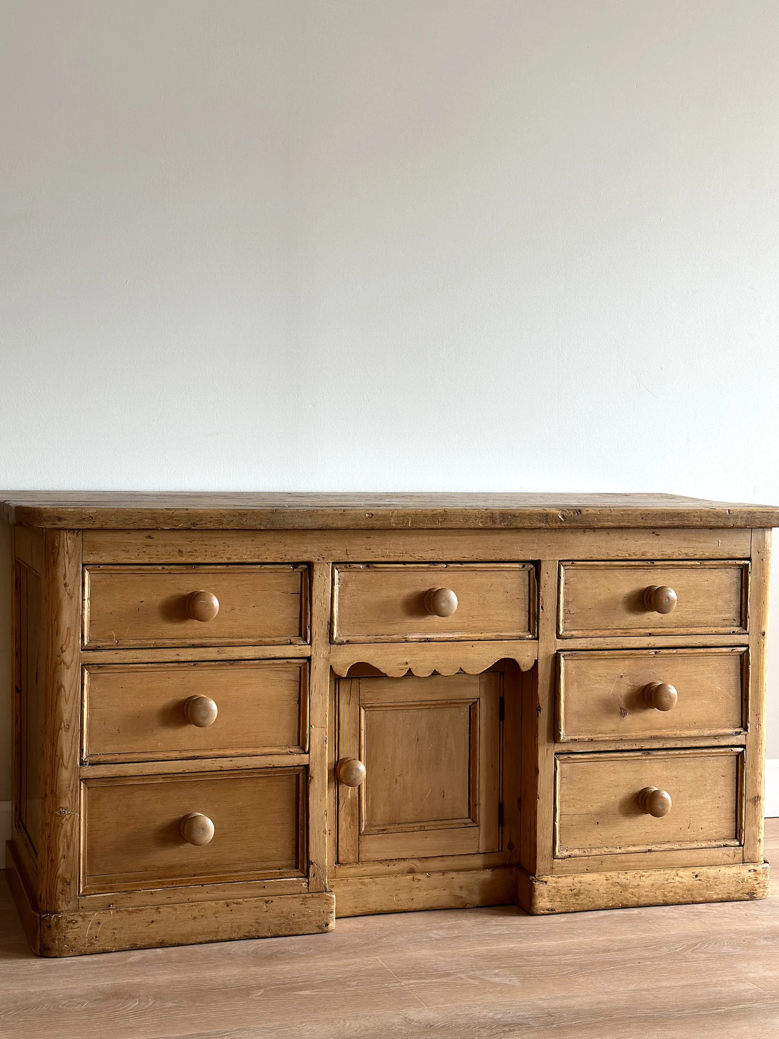 Antique 19th Century English Pine Sideboard/dresser Base - Etsy | Etsy (US)