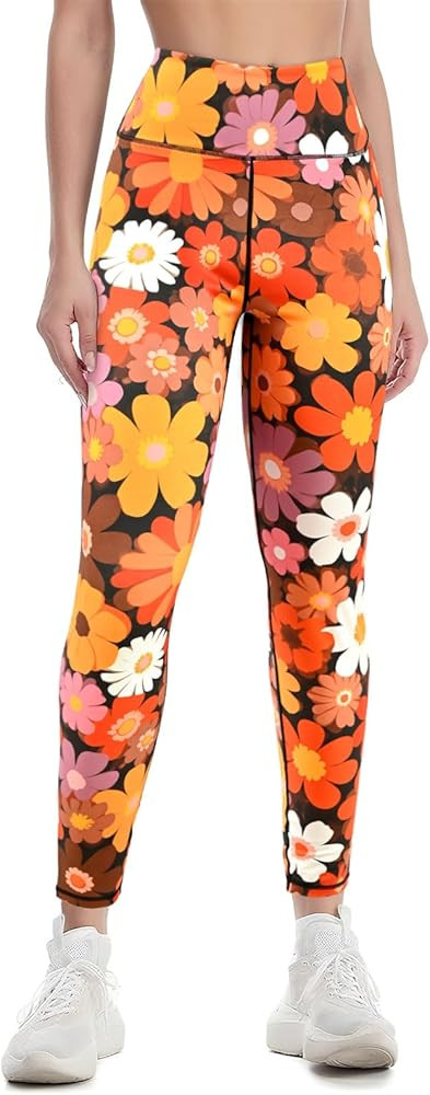 Women's High Waisted Printed Leggings Soft Stretchy Pants | Amazon (US)