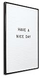MooreCo Essential Letter Board, Black Frame White Face, 18"H x 12"W (84255) | Amazon (US)