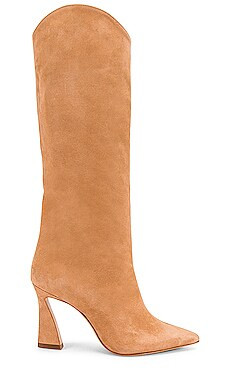 Maryana Flare Boot in Honey Beige | Revolve Clothing (Global)