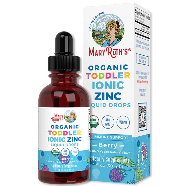 MaryRuth's Organic Toddler Ionic Zinc, Liquid Drops, 1 fl oz, Immune Support Supplement | Walmart (US)