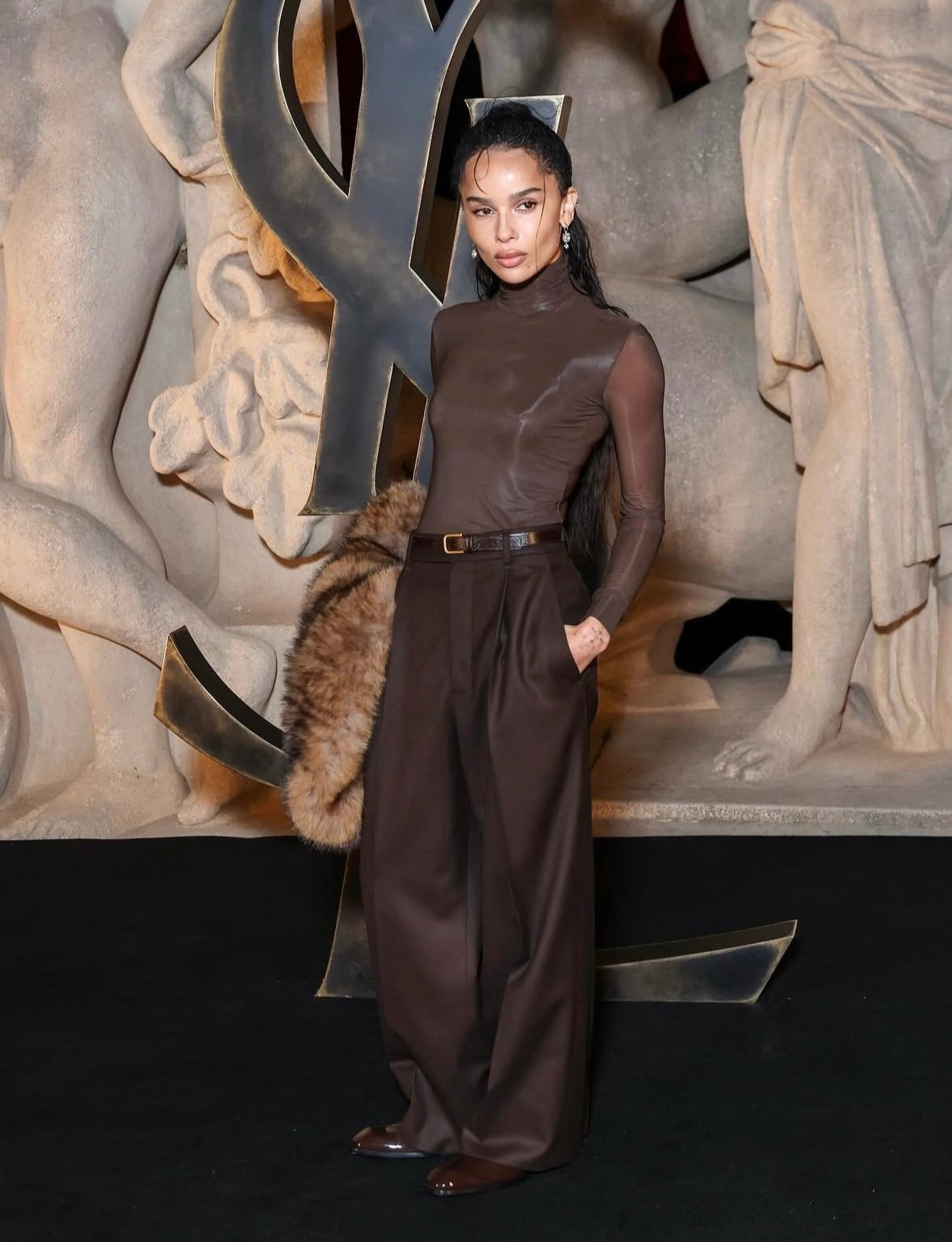 Copy Cat 🐈‍⬛ Zoe Kravitz from Saint Laurent Paris Fashion Week 

#LTKSeasonal #LTKootd #LTKgrwm