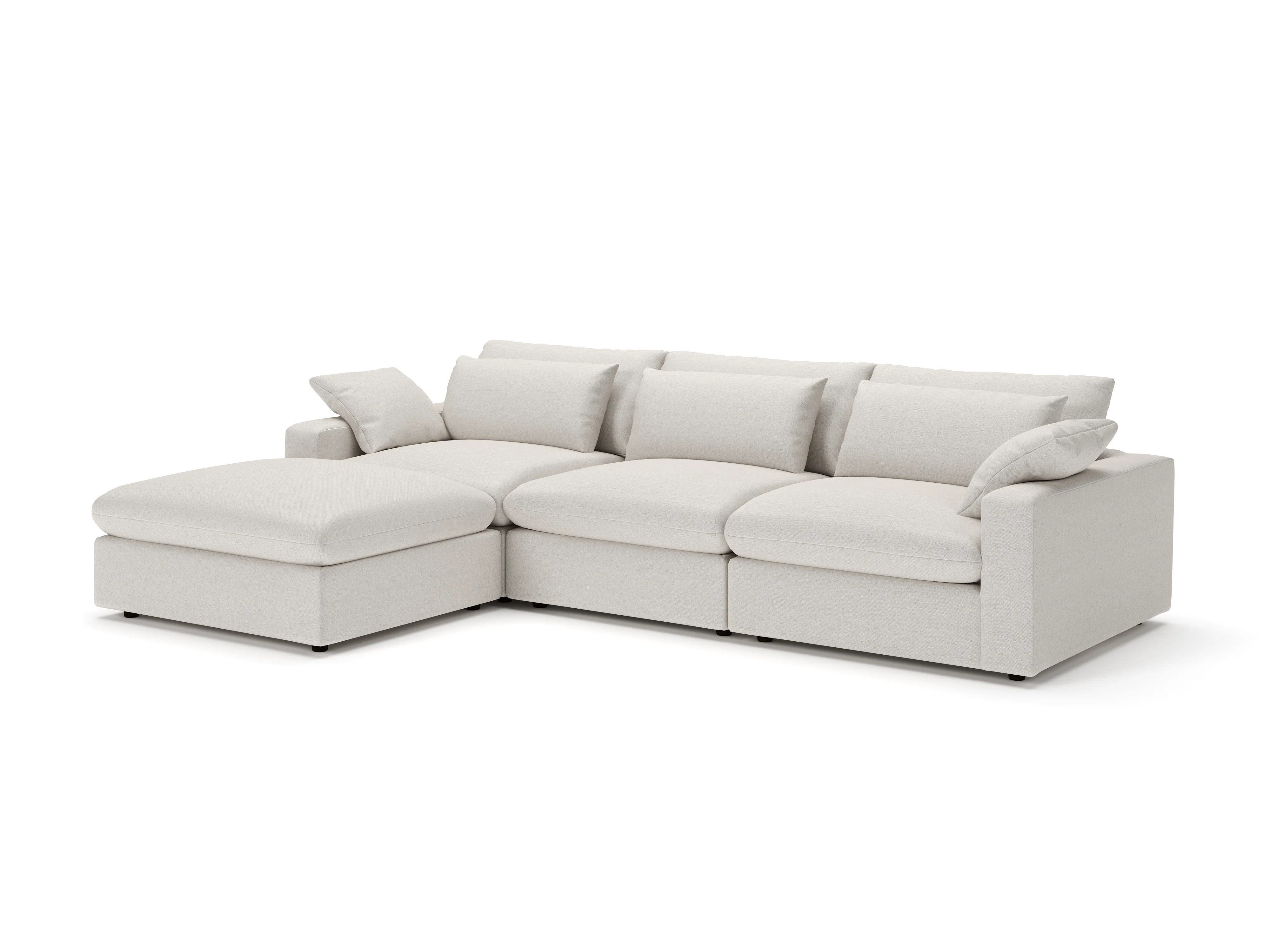 Joss & Main Remy 4-Piece Modular Reversible Chaise Sectional | Joss & Main | Joss & Main