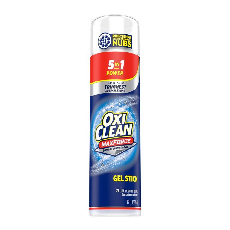 OxiClean MaxForce Gel Stain Remover Stick, 5 in 1 Power Spot Remover for Clothes, 6.2 Fl Oz | Walmart (US)
