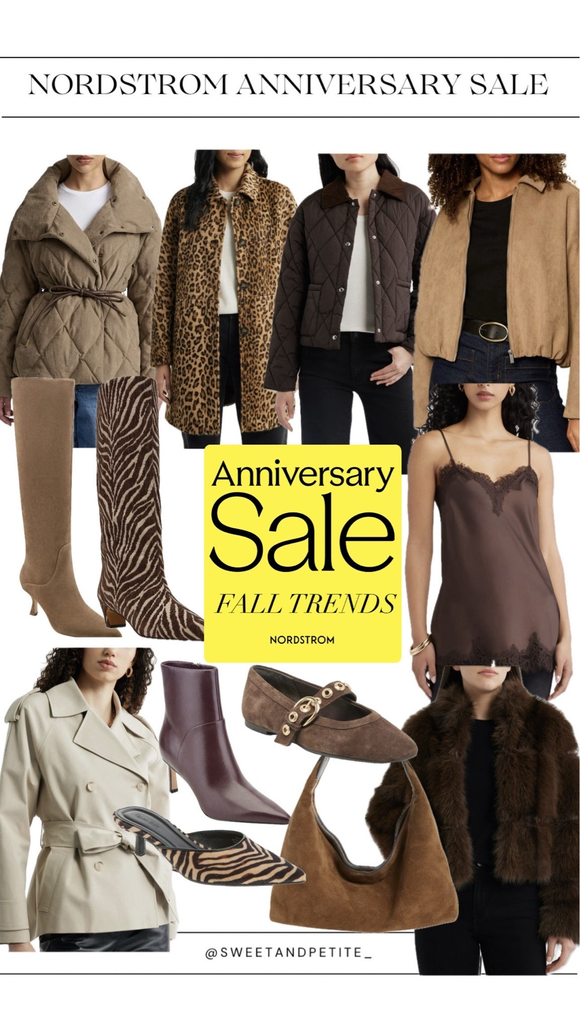 NSALE // Fall Trends - Animal
Prints like muted zebra are coming into fall in shoes and dresses, satin and lace combos, faux fur jackets, andusual rich tones of chocolate brown, burgundy, and camel

#LTKSaleAlert