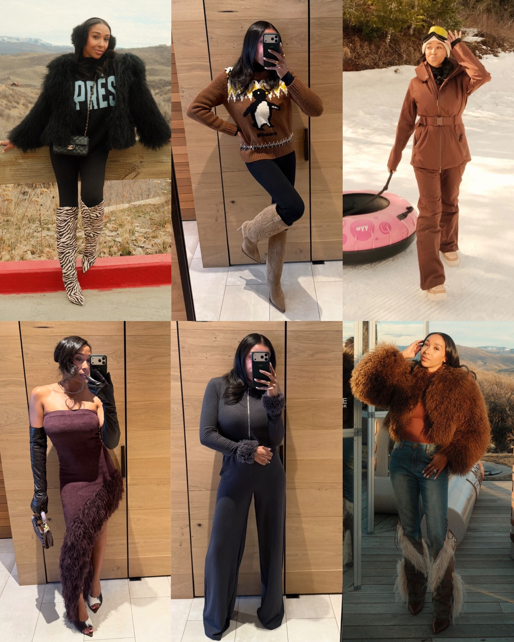 Some of my looks from my Utah trip. There are some items not on LTK. The zebra print boots are from @twelveamco. The brown Coach sweater is about 5/6 years old. The bottom middle outfit and the jeans are from fashion nova.

#LTKTravel #LTKActive #LTKootd