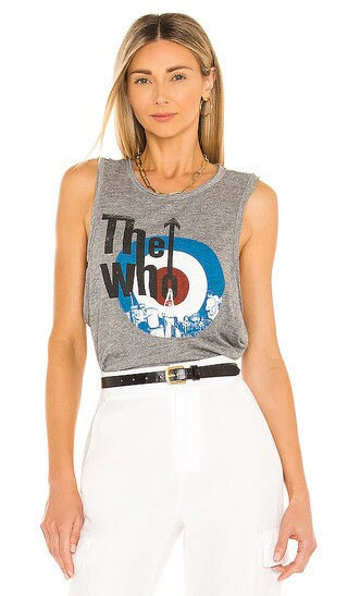 The Who Target Logo Tank in Streaky Grey | Revolve Clothing (Global)