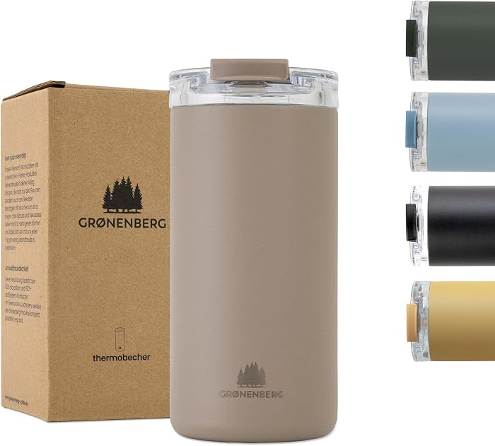 Groenenberg Thermobecher 473 ml | Kaffeebecher to go 100% Auslaufsicher | Hält mind. 4 h warm | ... | Amazon (DE)